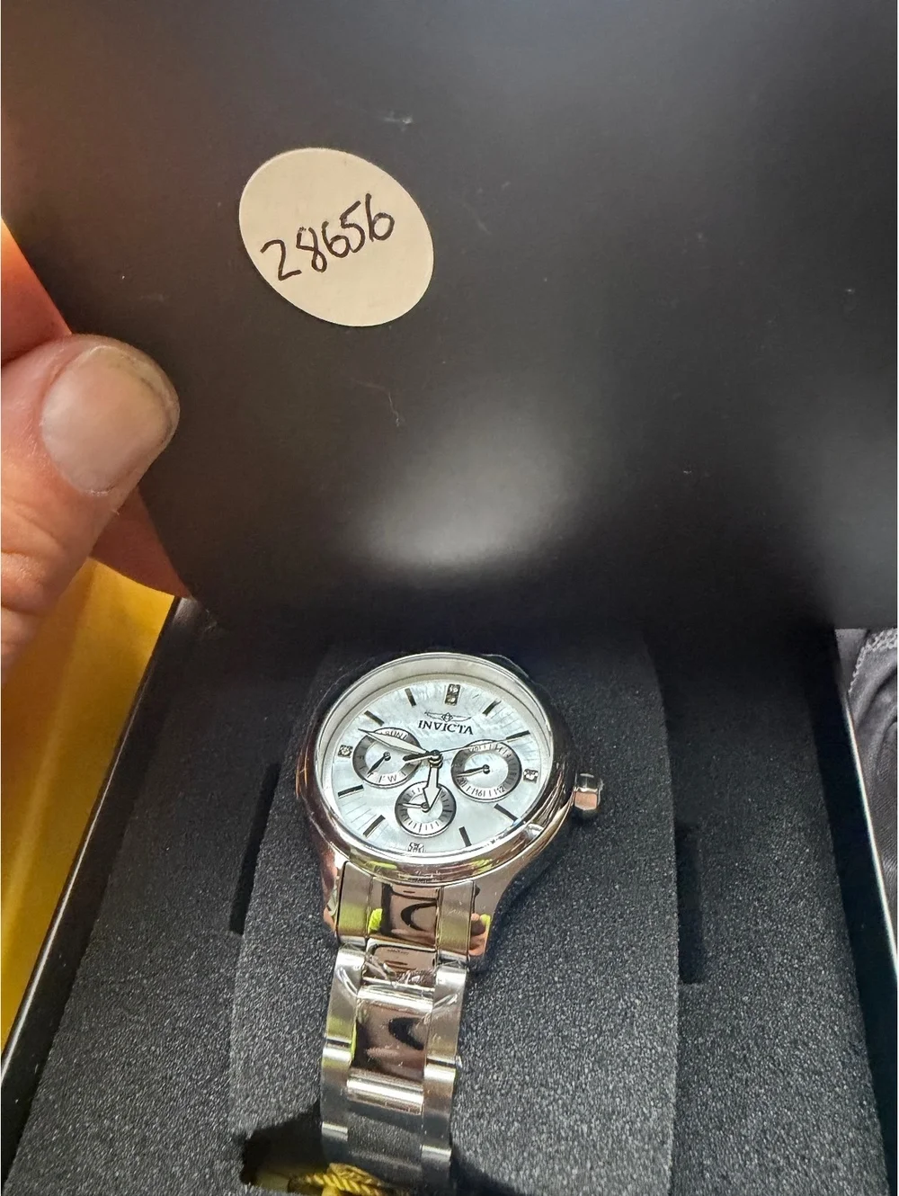 $249 INVICTA ANGEL LUMAMODE WOMANS WATCH 38mm WITH MOTHER OF PEARL DIAL